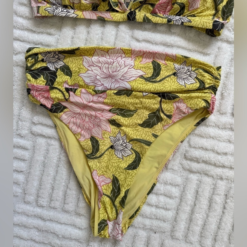 Seafolly Boheme Lime Light Bikini Set Bralette Flounce Top & Rio Bottom - Picture 3 of 15